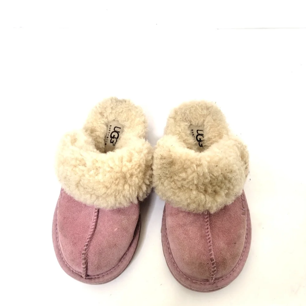 Ugg Slippers Kids Pink Size 11 Leather